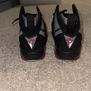 Air Jordan 7 Retro Black and Gray Kids Sneakers